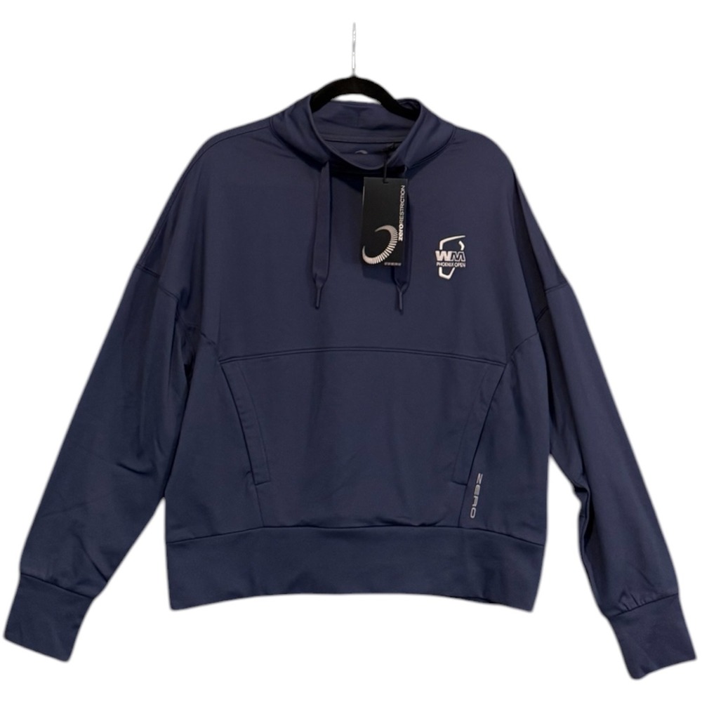 NWT Zero Restriction Evie Mock Golf Pullover WM Phoenix Open Blue Women's Small